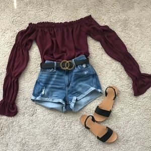 Off the shoulder top